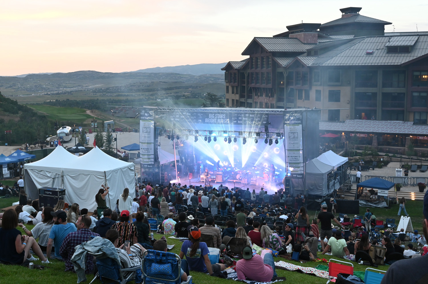 Outdoor concert at Canyons Resort